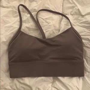 Lululemon Flow Y bra long line nulu:violet verbena